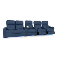 Julius Italian Leather Big & Tall Home Theater Seats