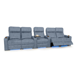Julius Italian Leather Big & Tall Home Theater Seats