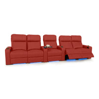 Julius Italian Leather Big & Tall Home Theater Seats