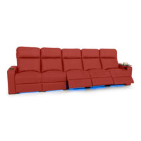 Julius Italian Leather Big & Tall Home Theater Seats