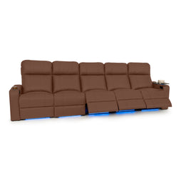 Julius Italian Leather Big & Tall Home Theater Seats