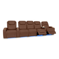 Pantheon Italian Leather Big & Tall Home Theater Seating
