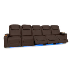 Pantheon Italian Leather Big & Tall Home Theater Seating