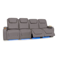Pantheon Italian Leather Big & Tall Home Theater Seating