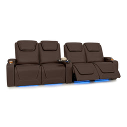 Pantheon Italian Leather Big & Tall Home Theater Seating