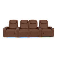 Pantheon Italian Leather Big & Tall Home Theater Seating
