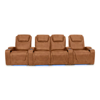 Pantheon Italian Leather Big & Tall Home Theater Seating