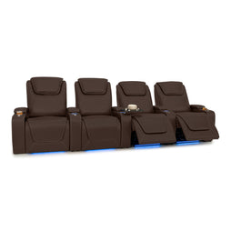 Pantheon Italian Leather Big & Tall Home Theater Seating