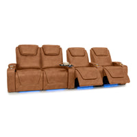 Pantheon Italian Leather Big & Tall Home Theater Seating