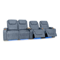 Pantheon Italian Leather Big & Tall Home Theater Seating