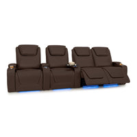 Pantheon Italian Leather Big & Tall Home Theater Seating
