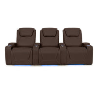 Pantheon Italian Leather Big & Tall Home Theater Seating