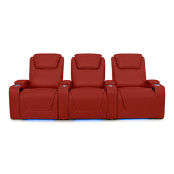 Pantheon Italian Leather Big & Tall Home Theater Seating