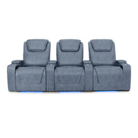 Pantheon Italian Leather Big & Tall Home Theater Seating