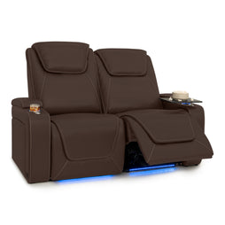 Pantheon Italian Leather Big & Tall Home Theater Seating