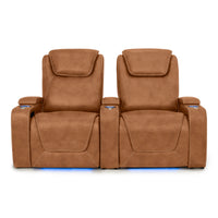Pantheon Italian Leather Big & Tall Home Theater Seating