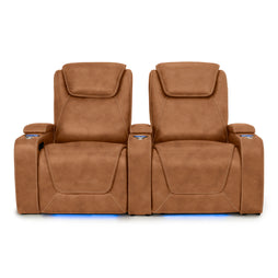 Pantheon Italian Leather Big & Tall Home Theater Seating