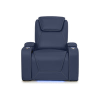 Pantheon Italian Leather Big & Tall Home Theater Seating Single Recliner