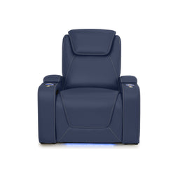Pantheon Italian Leather Big & Tall Home Theater Seating Single Recliner