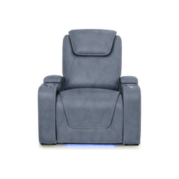 Pantheon Italian Leather Big & Tall Home Theater Seating Single Recliner