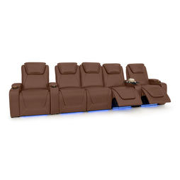 Paladin Italian Leather Heat & Massage Home Theater Seating