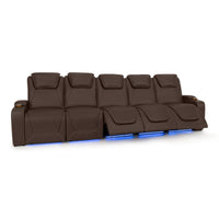 Paladin Italian Leather Heat & Massage Home Theater Seating