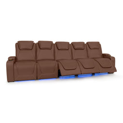 Paladin Italian Leather Heat & Massage Home Theater Seating