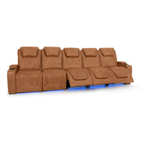 Paladin Italian Leather Heat & Massage Home Theater Seating