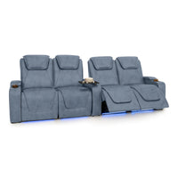 Paladin Italian Leather Heat & Massage Home Theater Seating