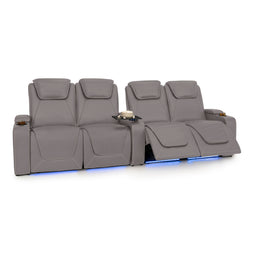 Paladin Italian Leather Heat & Massage Home Theater Seating
