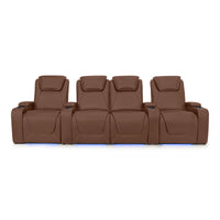 Paladin Italian Leather Heat & Massage Home Theater Seating