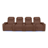 Paladin Italian Leather Heat & Massage Home Theater Seating