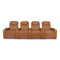 Paladin Italian Leather Heat & Massage Home Theater Seating