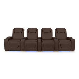 Paladin Italian Leather Heat & Massage Home Theater Seating