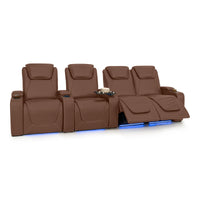 Paladin Italian Leather Heat & Massage Home Theater Seating