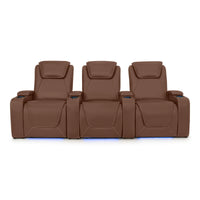 Paladin Italian Leather Heat & Massage Home Theater Seating
