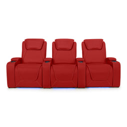 Paladin Italian Leather Heat & Massage Home Theater Seating