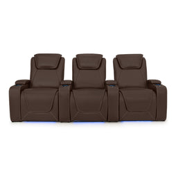 Paladin Italian Leather Heat & Massage Home Theater Seating