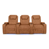 Paladin Italian Leather Heat & Massage Home Theater Seating