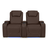 Paladin Italian Leather Heat & Massage Home Theater Seating