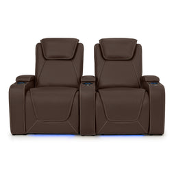 Paladin Italian Leather Heat & Massage Home Theater Seating