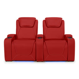 Paladin Italian Leather Heat & Massage Home Theater Seating
