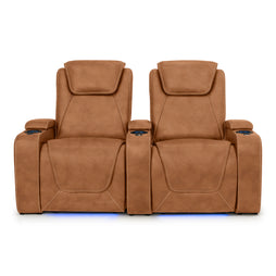 Paladin Italian Leather Heat & Massage Home Theater Seating