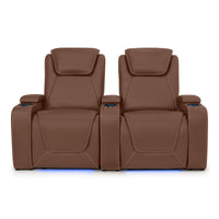 Paladin Italian Leather Heat & Massage Home Theater Seating