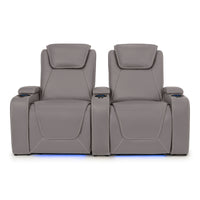 Paladin Italian Leather Heat & Massage Home Theater Seating