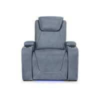Paladin Italian Leather Heat & Massage Home Theater Seating Single Recliner
