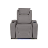 Paladin Italian Leather Heat & Massage Home Theater Seating Single Recliner