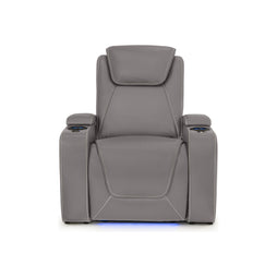 Paladin Italian Leather Heat & Massage Home Theater Seating Single Recliner