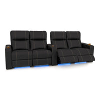 Dynasty Leather Gel Home Theater Seating