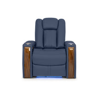 Monaco Italian Leather Home Theater Seating Single Recliner